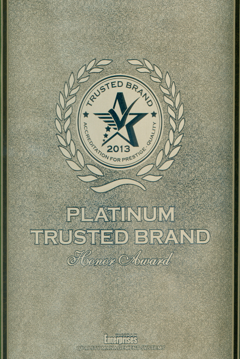 Trust Brand 2013 Bạch Kim
